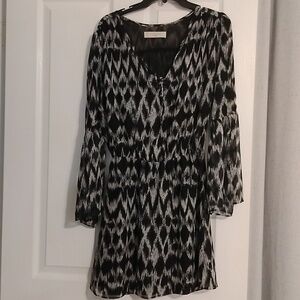 Lucy Love Monochrome Long Sleeve Dress